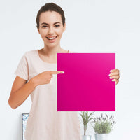 Selbstklebender Folienbogen Pink Dark - Größe: 30x30 cm