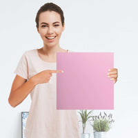 Selbstklebender Folienbogen Pink Light - Größe: 30x30 cm