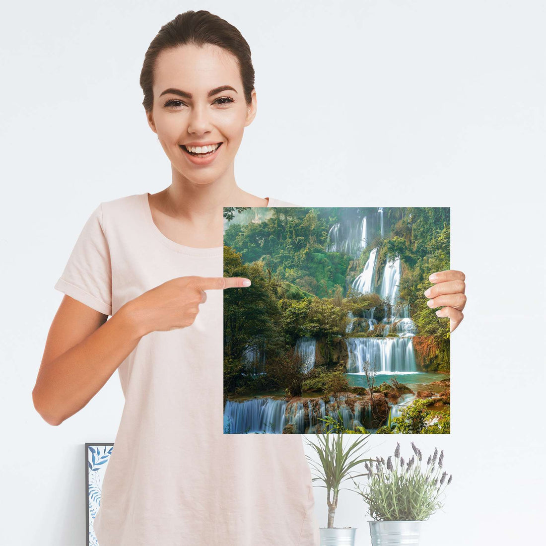 Selbstklebender Folienbogen Rainforest - Größe: 30x30 cm