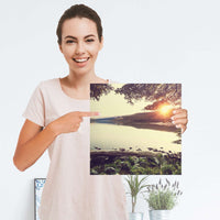 Selbstklebender Folienbogen Seaside Dreams - Größe: 30x30 cm