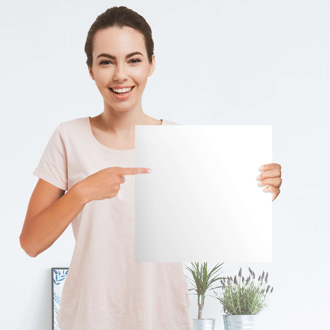 Selbstklebender Folienbogen Weiß - Größe: 30x30 cm
