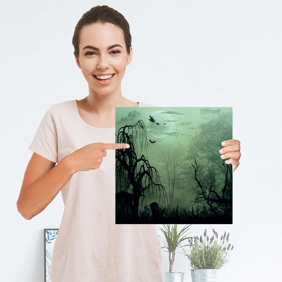 Selbstklebender Folienbogen Witchcraft - Größe: 30x30 cm