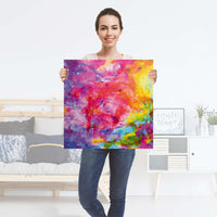 Selbstklebender Folienbogen Abstract Watercolor - Größe: 60x60 cm