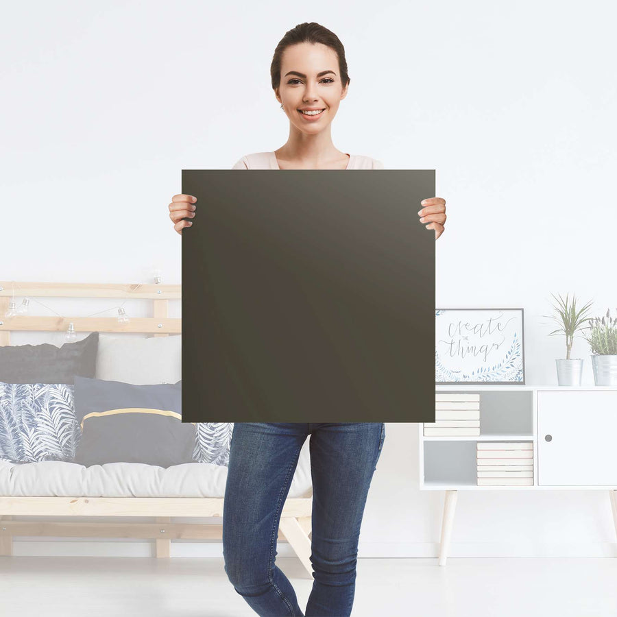 Selbstklebender Folienbogen Braungrau Dark - Größe: 60x60 cm