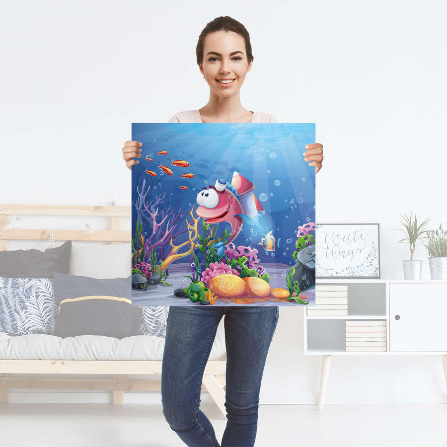 Selbstklebender Folienbogen Bubbles - Größe: 60x60 cm