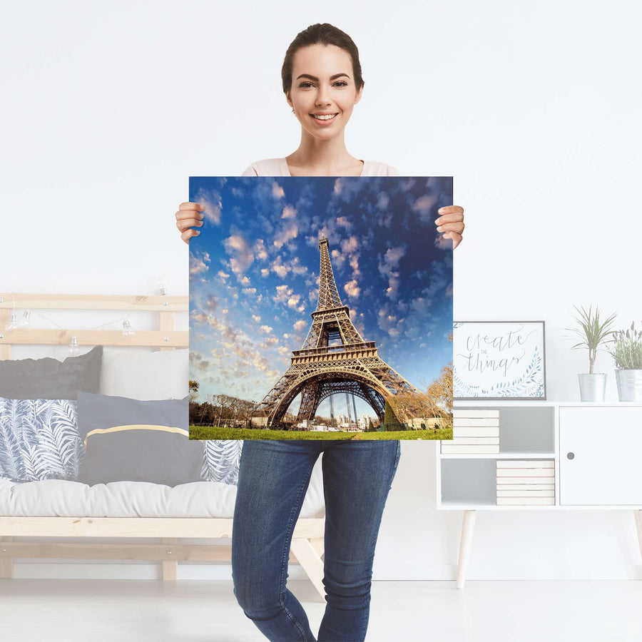 Selbstklebender Folienbogen La Tour Eiffel - Größe: 60x60 cm