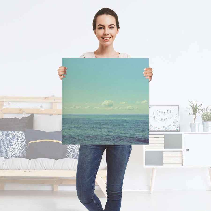 Selbstklebender Folienbogen Mehr Meer - Größe: 60x60 cm