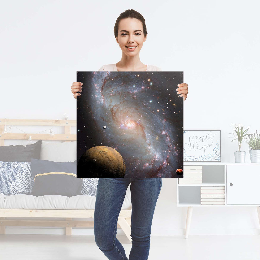 Selbstklebender Folienbogen Milky Way - Größe: 60x60 cm