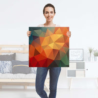 Selbstklebender Folienbogen Polygon - Größe: 60x60 cm