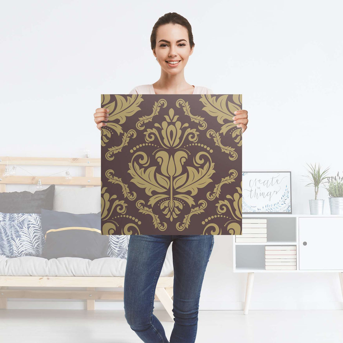 Selbstklebender Folienbogen Retro Revival - Größe: 60x60 cm