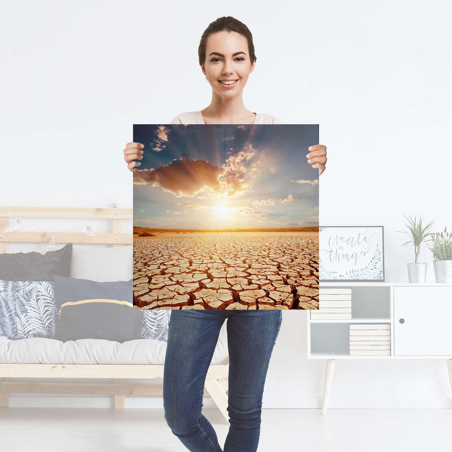 Selbstklebender Folienbogen Savanne - Größe: 60x60 cm
