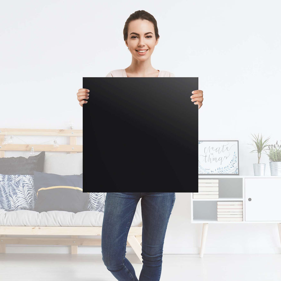 Selbstklebender Folienbogen Schwarz - Größe: 60x60 cm
