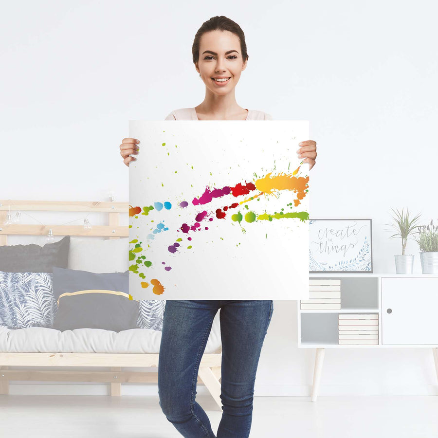 Selbstklebender Folienbogen Splash 2 - Größe: 60x60 cm