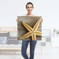 Selbstklebender Folienbogen Starfish - Größe: 60x60 cm