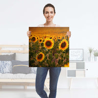 Selbstklebender Folienbogen Sunflowers - Größe: 60x60 cm