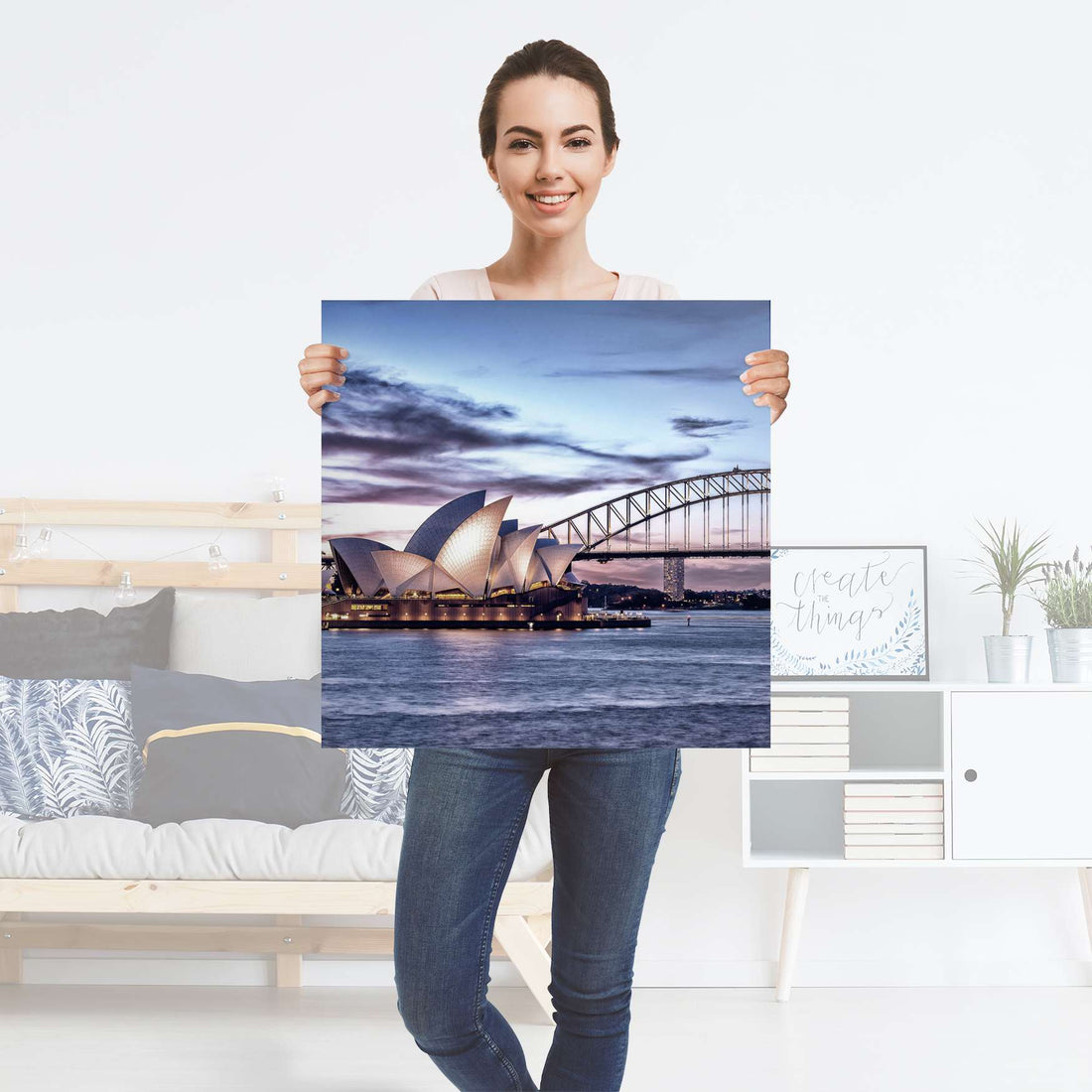 Selbstklebender Folienbogen Sydney - Größe: 60x60 cm