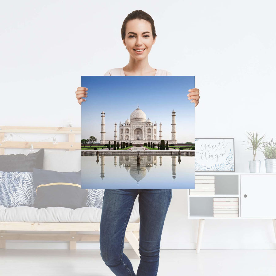 Selbstklebender Folienbogen Taj Mahal - Größe: 60x60 cm