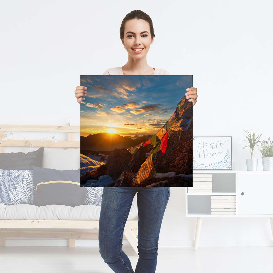 Selbstklebender Folienbogen Tibet - Größe: 60x60 cm