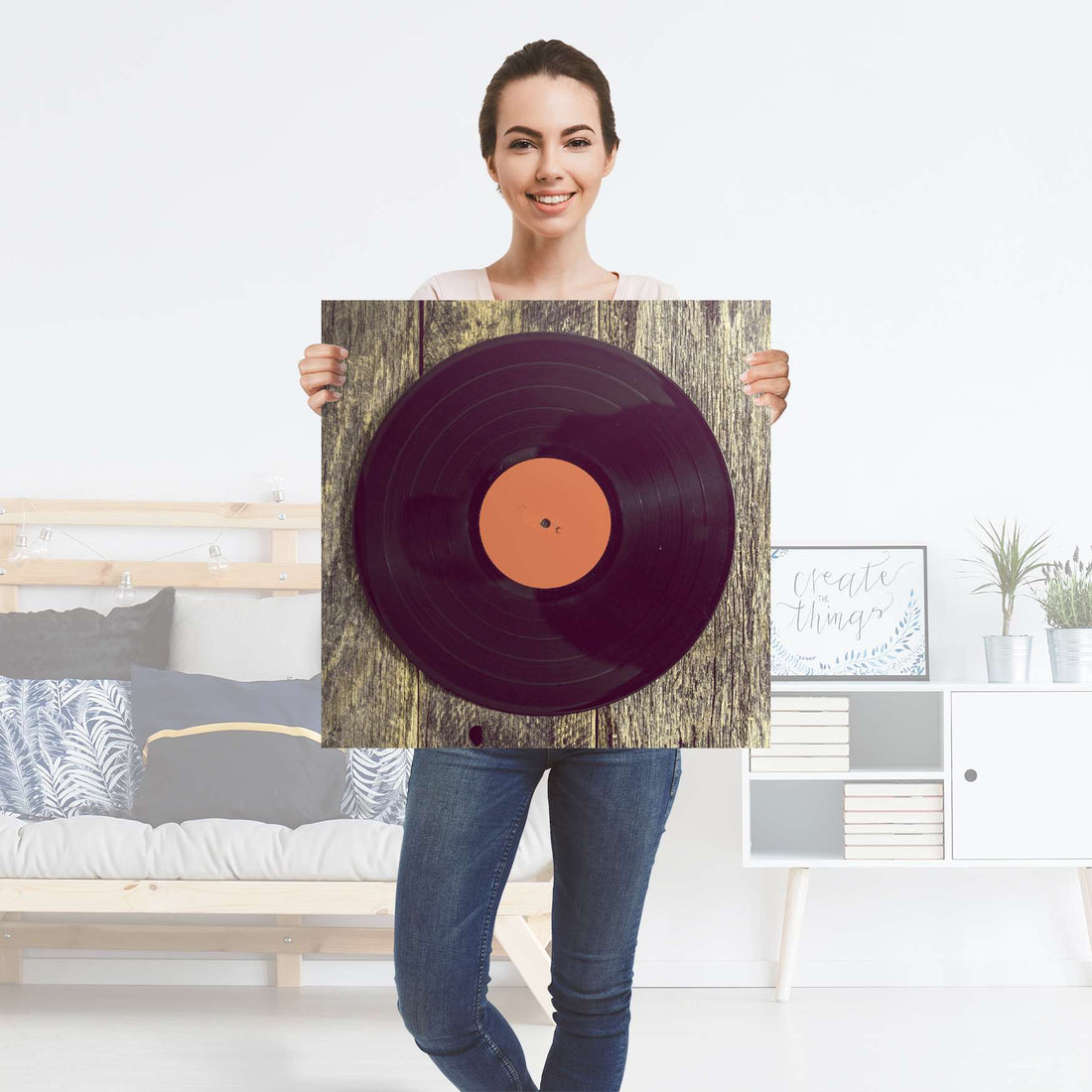 Selbstklebender Folienbogen Vinyl - Größe: 60x60 cm