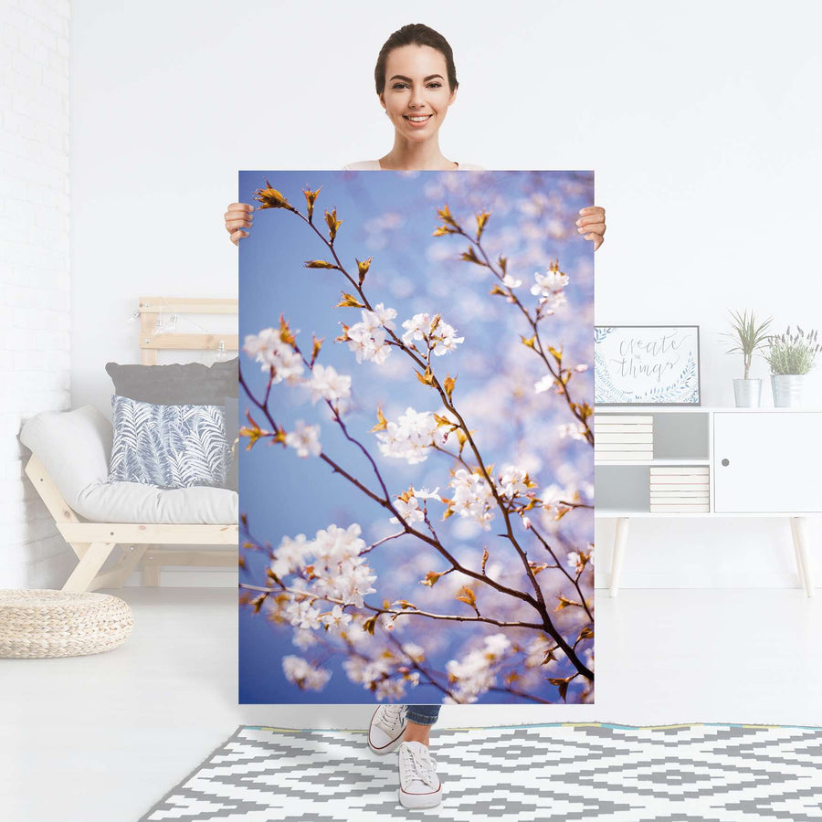 Selbstklebender Folienbogen Apple Blossoms - Größe: 80x120 cm