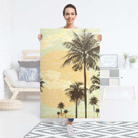 Selbstklebender Folienbogen Beach Palms - Größe: 80x120 cm