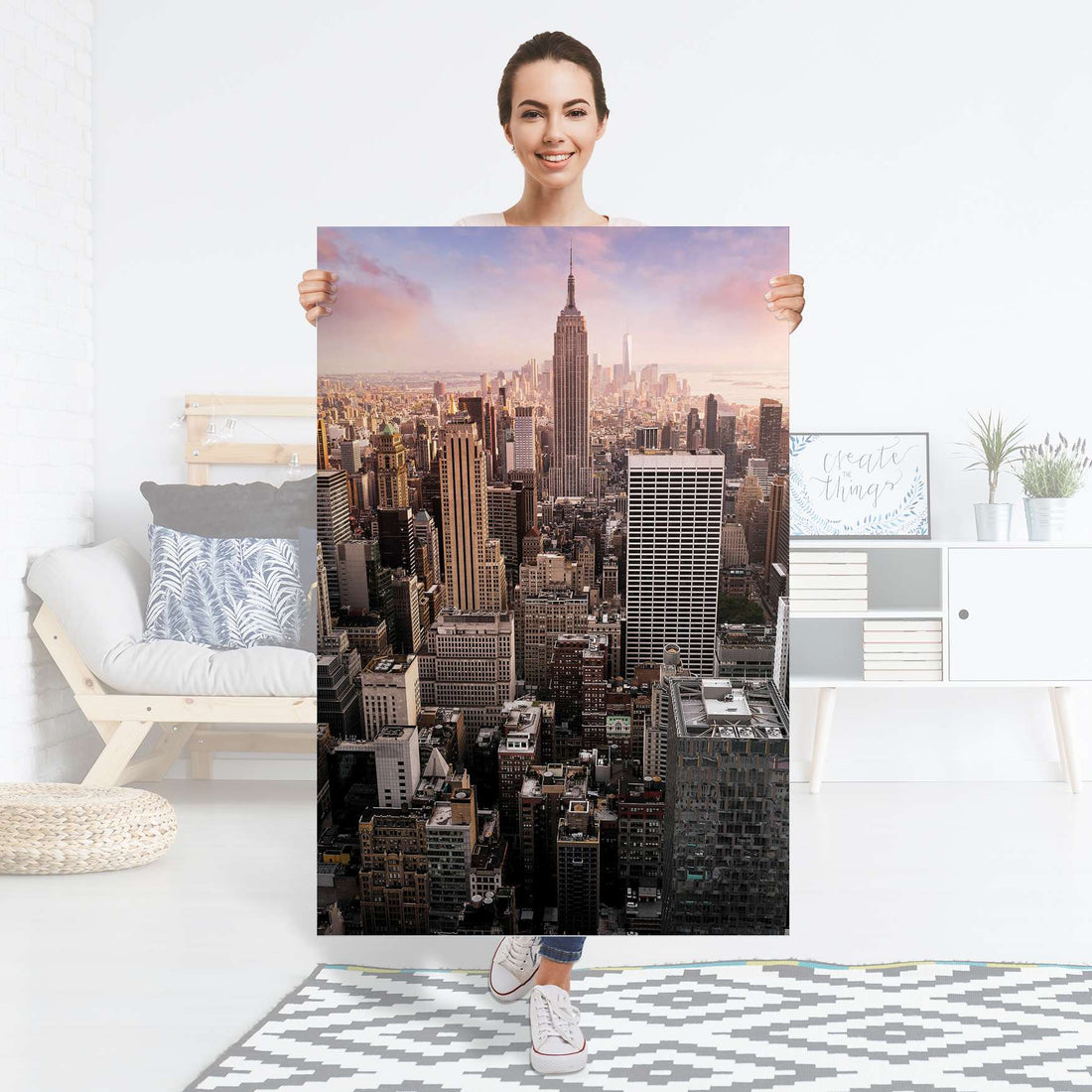 Selbstklebender Folienbogen Big Apple - Größe: 80x120 cm