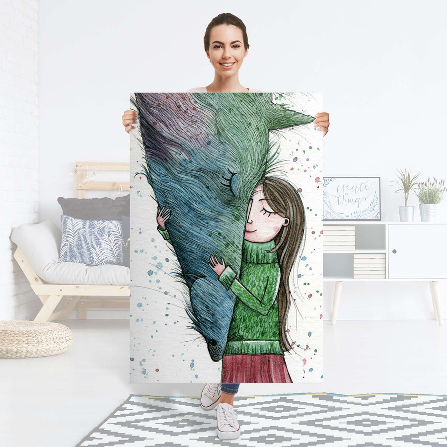 Selbstklebender Folienbogen Cheek to cheek - Größe: 80x120 cm