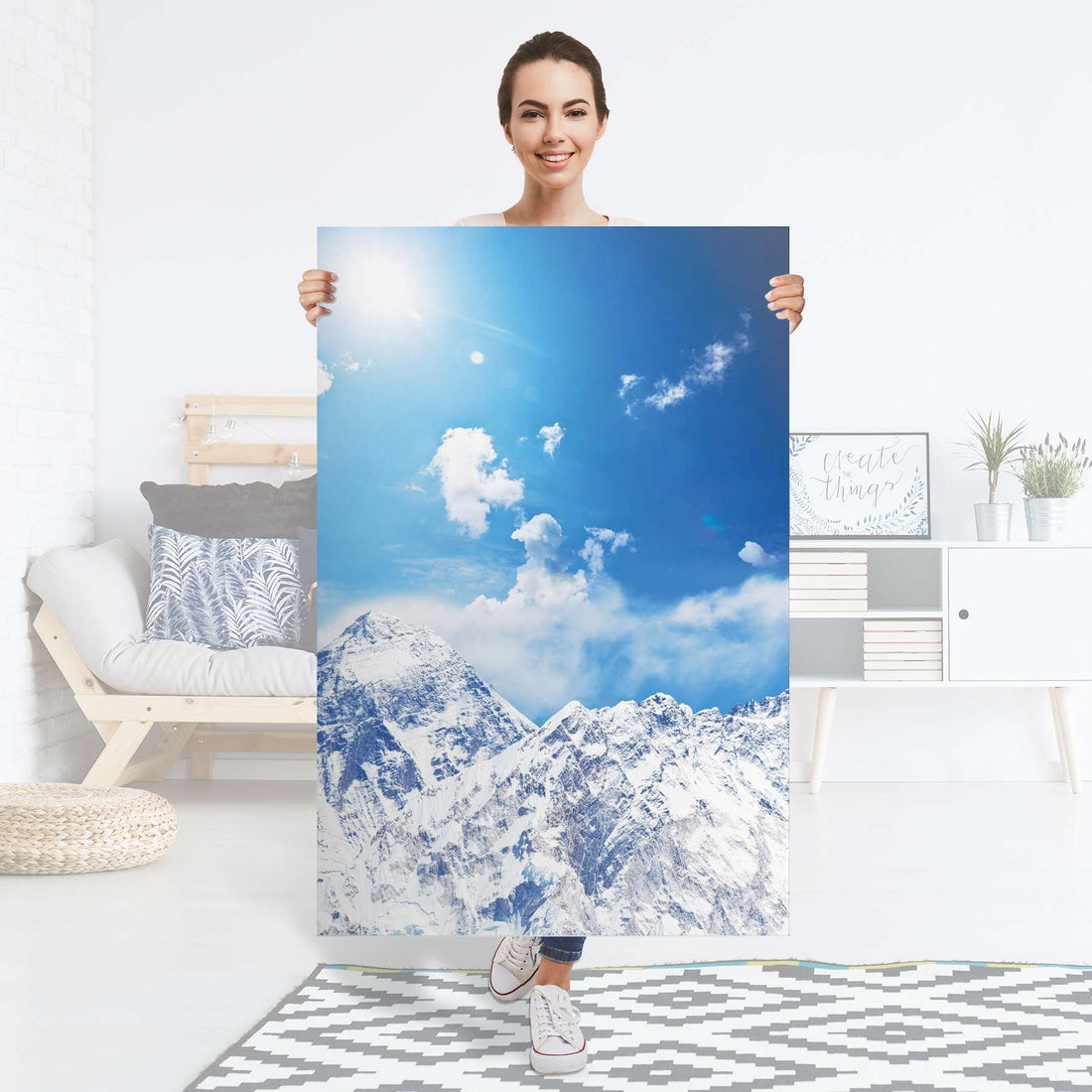 Selbstklebender Folienbogen Everest - Größe: 80x120 cm