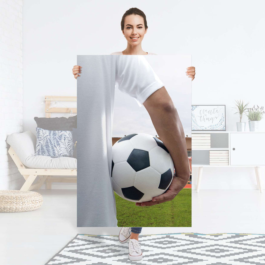 Selbstklebender Folienbogen Footballmania - Größe: 80x120 cm