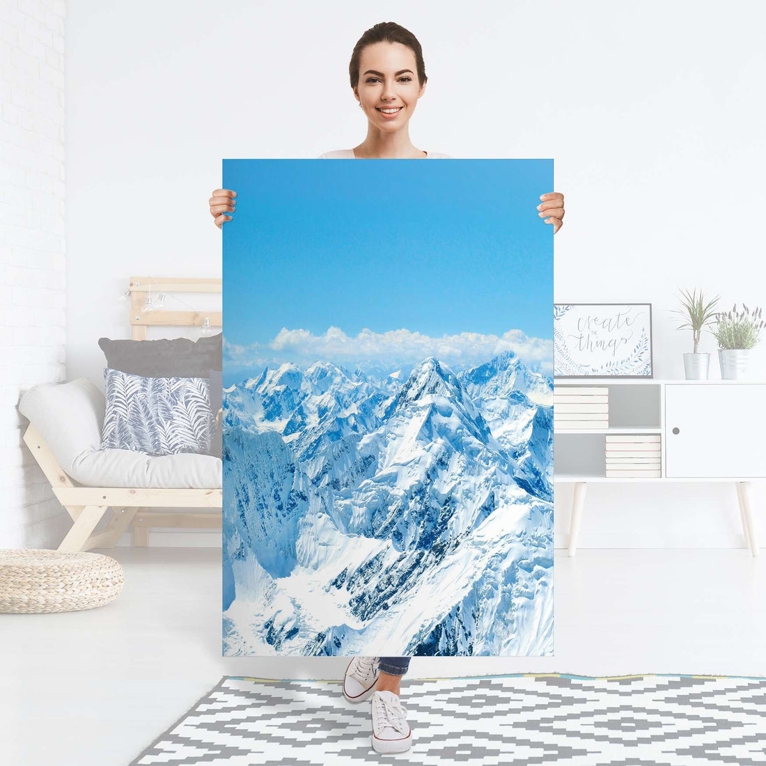 Selbstklebender Folienbogen Himalaya - Größe: 80x120 cm