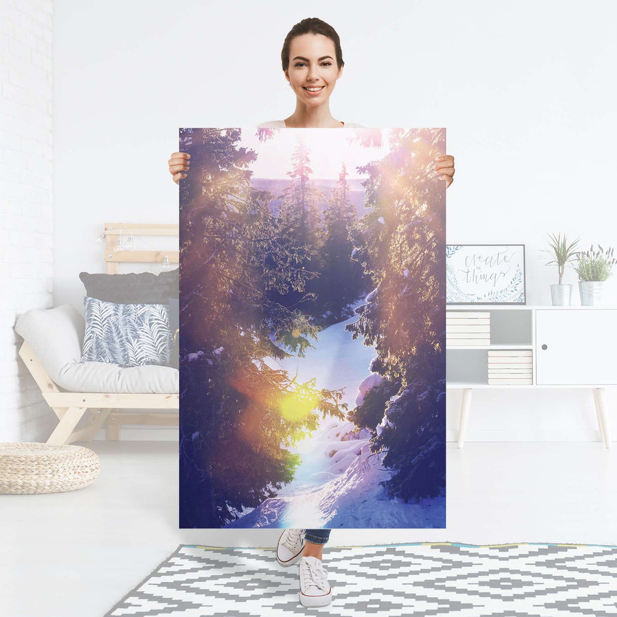 Selbstklebender Folienbogen Lichtflut - Größe: 80x120 cm