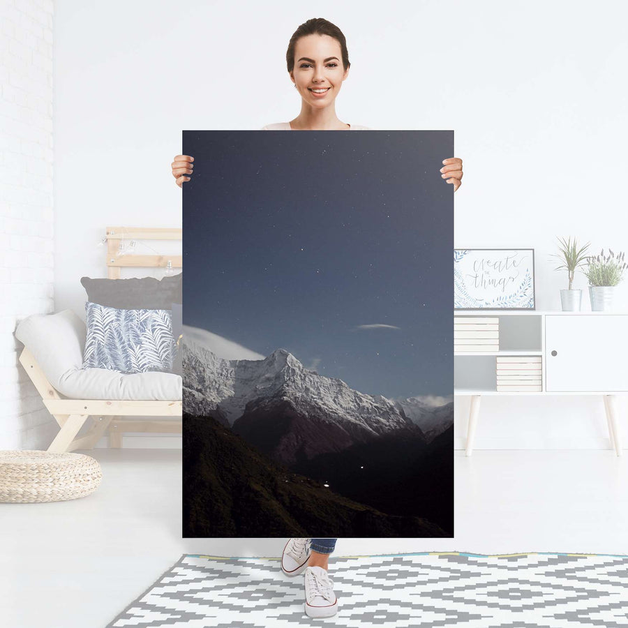 Selbstklebender Folienbogen Mountain Sky - Größe: 80x120 cm
