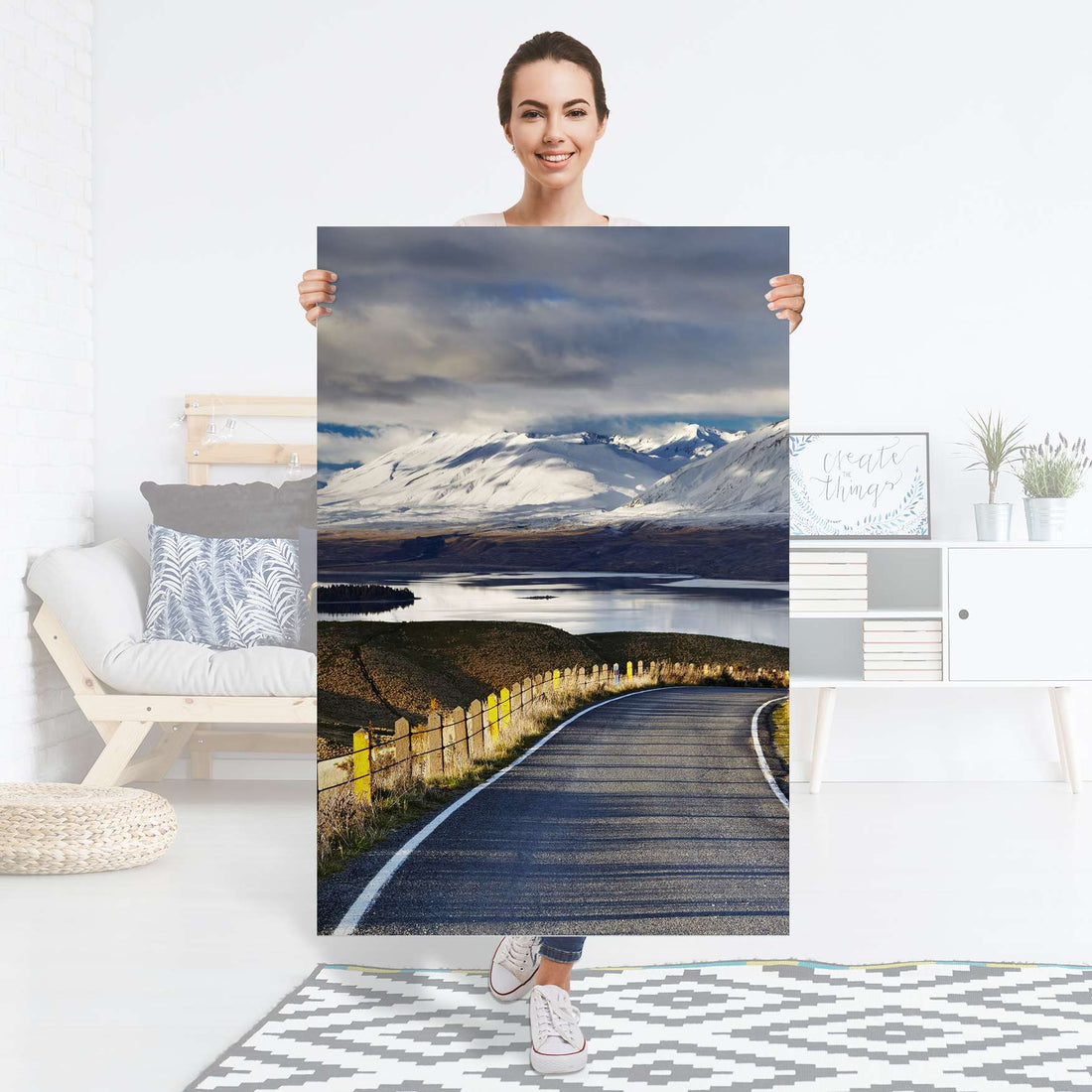 Selbstklebender Folienbogen New Zealand - Größe: 80x120 cm