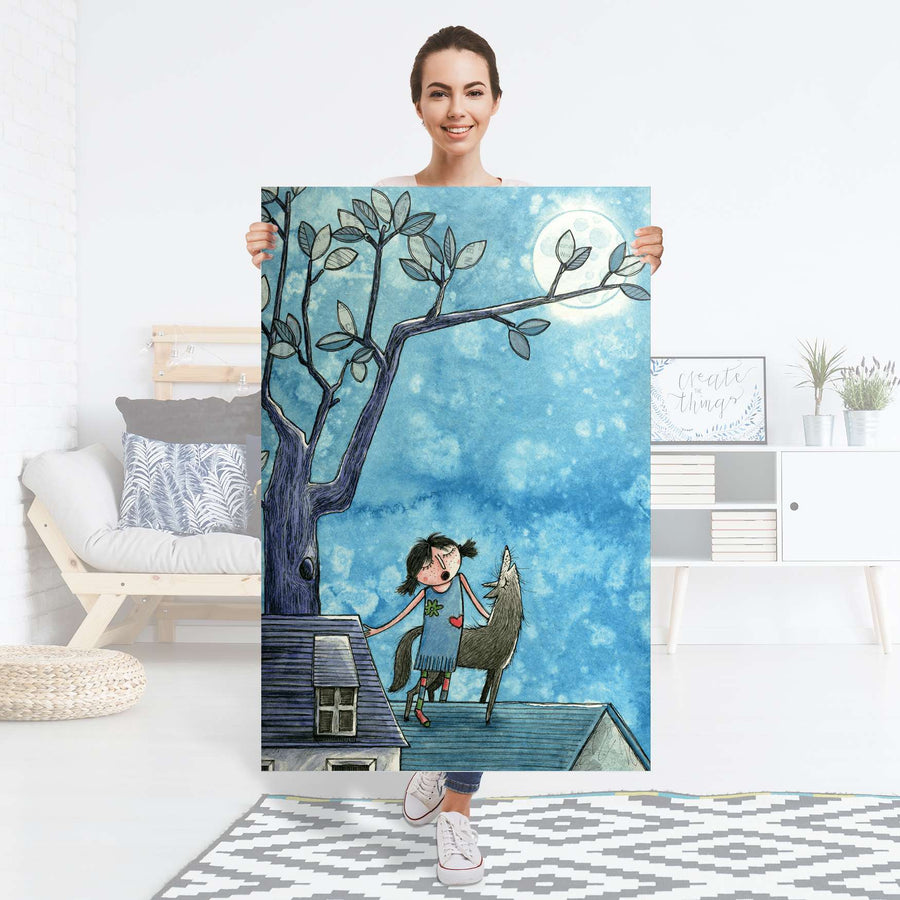 Selbstklebender Folienbogen Nocturnal Pleasure - Größe: 80x120 cm