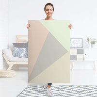 Selbstklebender Folienbogen Pastell Geometrik - Größe: 80x120 cm