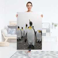 Selbstklebender Folienbogen Penguin Family - Größe: 80x120 cm