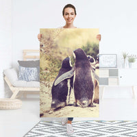 Selbstklebender Folienbogen Pingu Friendship - Größe: 80x120 cm