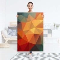 Selbstklebender Folienbogen Polygon - Größe: 80x120 cm