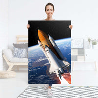 Selbstklebender Folienbogen Space Traveller - Größe: 80x120 cm