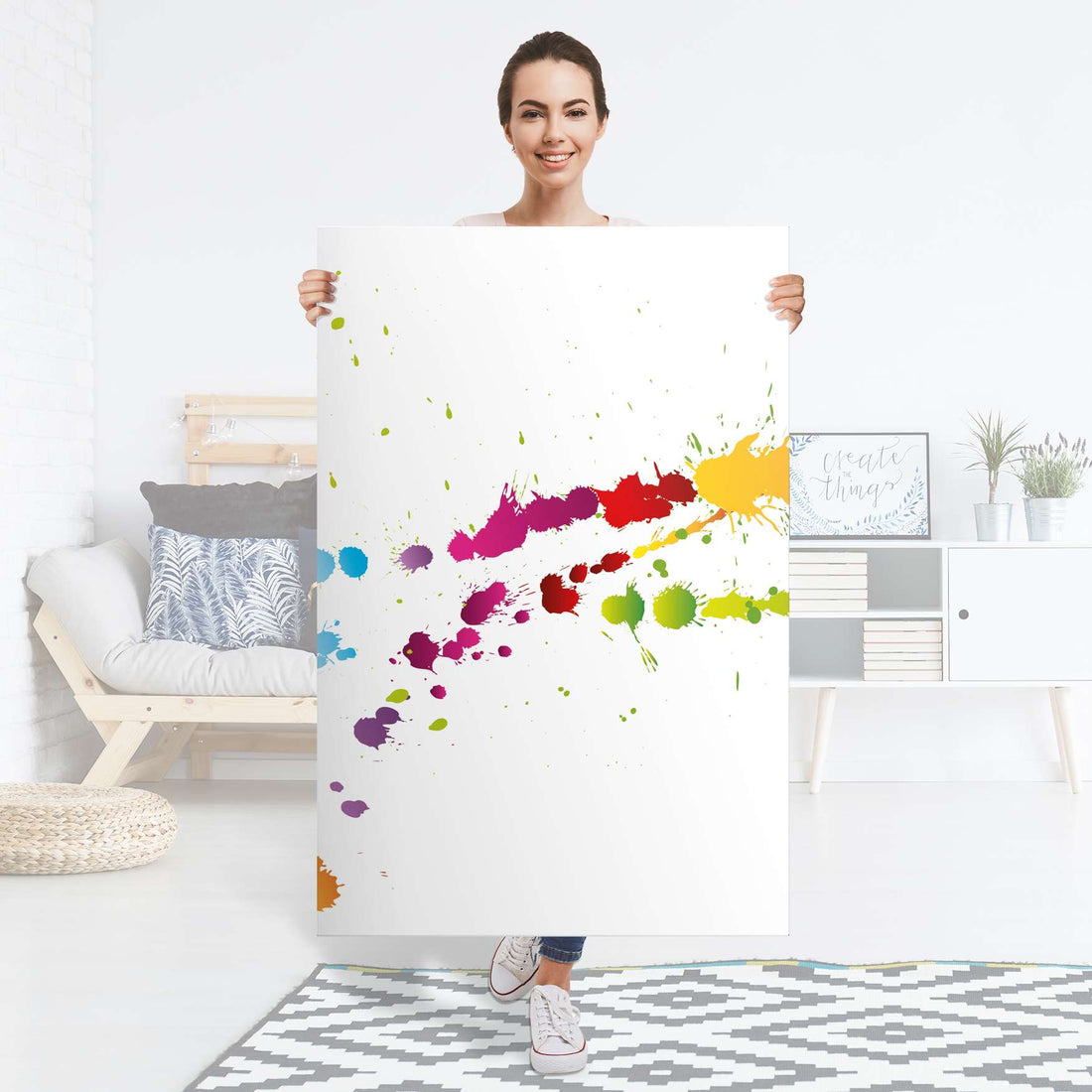 Selbstklebender Folienbogen Splash 2 - Größe: 80x120 cm