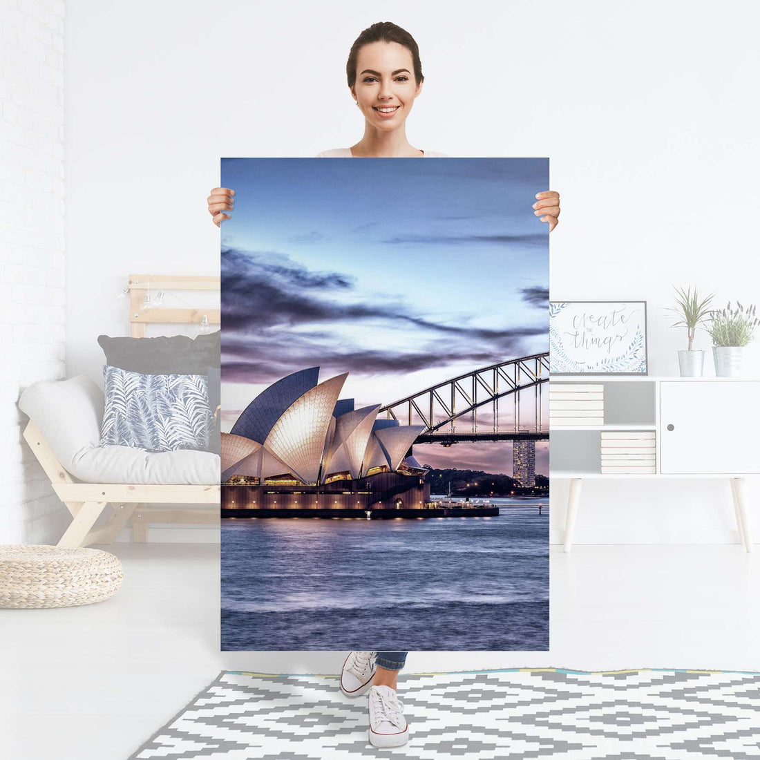 Selbstklebender Folienbogen Sydney - Größe: 80x120 cm