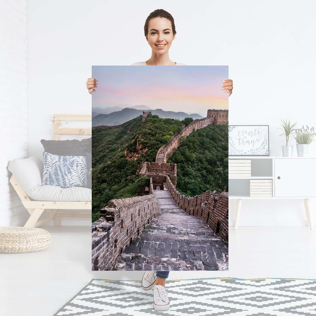 Selbstklebender Folienbogen The Great Wall - Größe: 80x120 cm