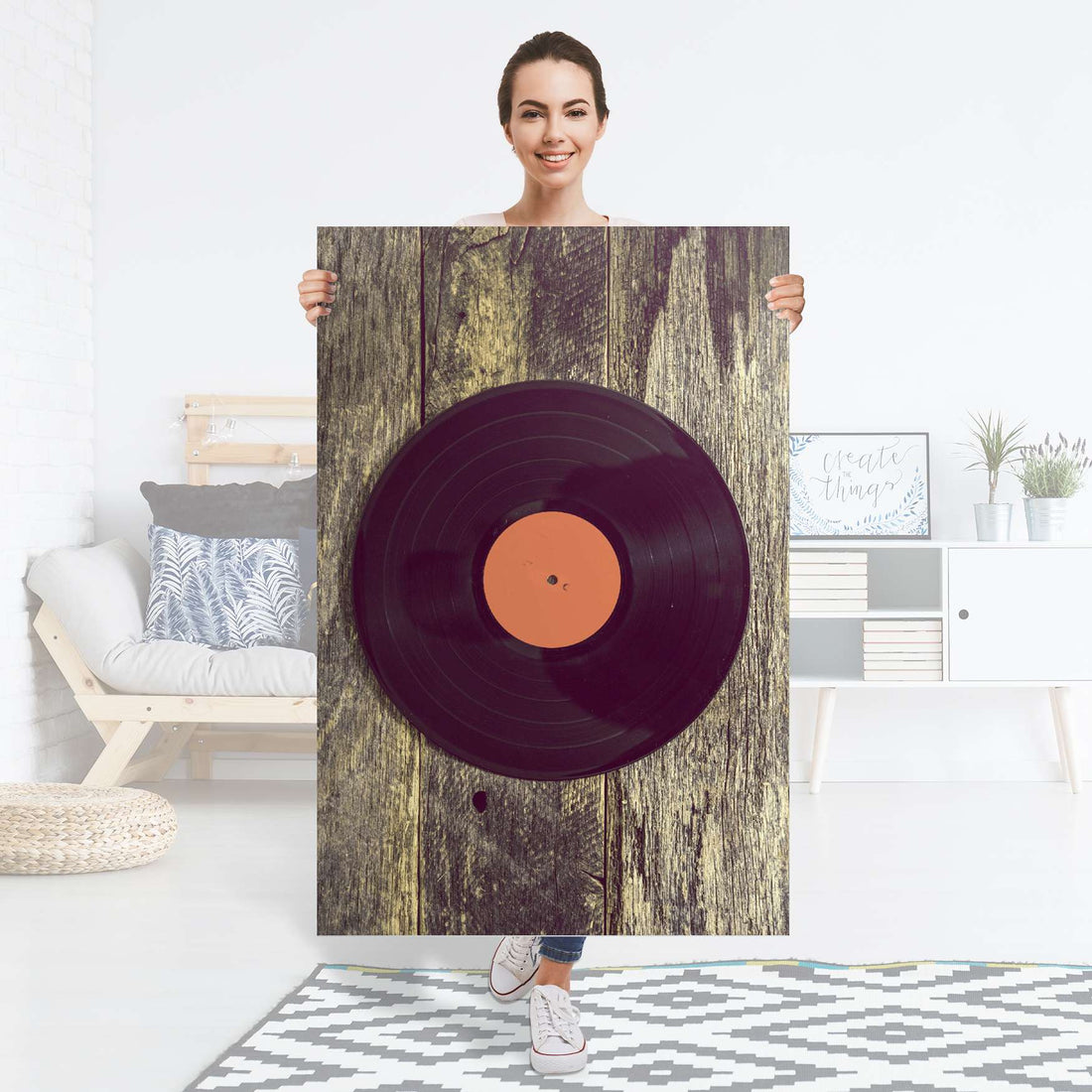 Selbstklebender Folienbogen Vinyl - Größe: 80x120 cm