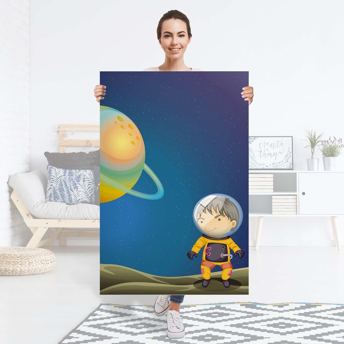 Selbstklebender Folienbogen Young Explorer - Größe: 80x120 cm