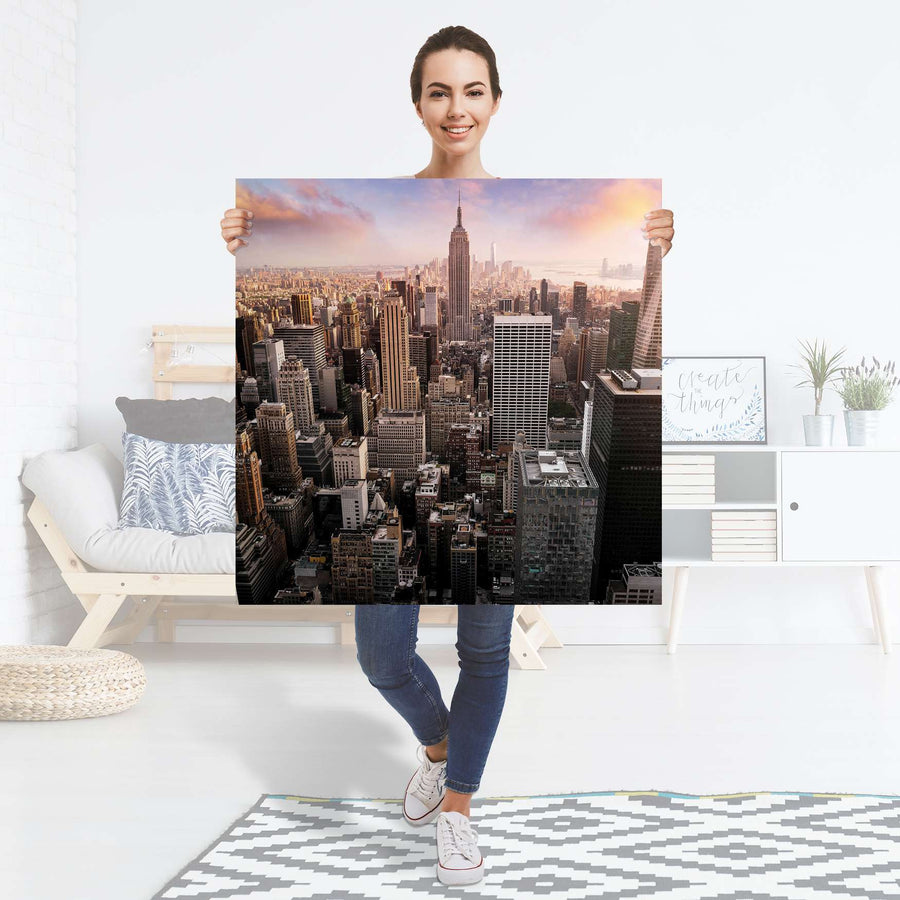 Selbstklebender Folienbogen Big Apple - Größe: 90x90 cm