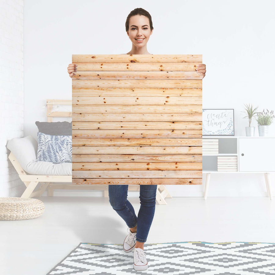 Selbstklebender Folienbogen Bright Planks - Größe: 90x90 cm