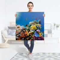 Selbstklebender Folienbogen Coral Reef - Größe: 90x90 cm