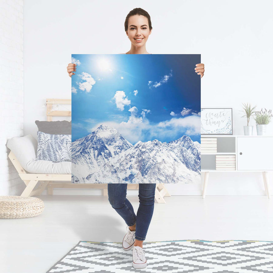 Selbstklebender Folienbogen Everest - Größe: 90x90 cm