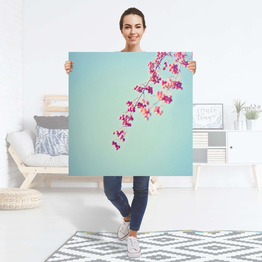 Selbstklebender Folienbogen Ikebana für Anfänger - Größe: 90x90 cm