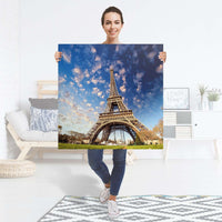 Selbstklebender Folienbogen La Tour Eiffel - Größe: 90x90 cm